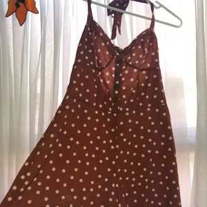NWOT Polka dot flowy romper